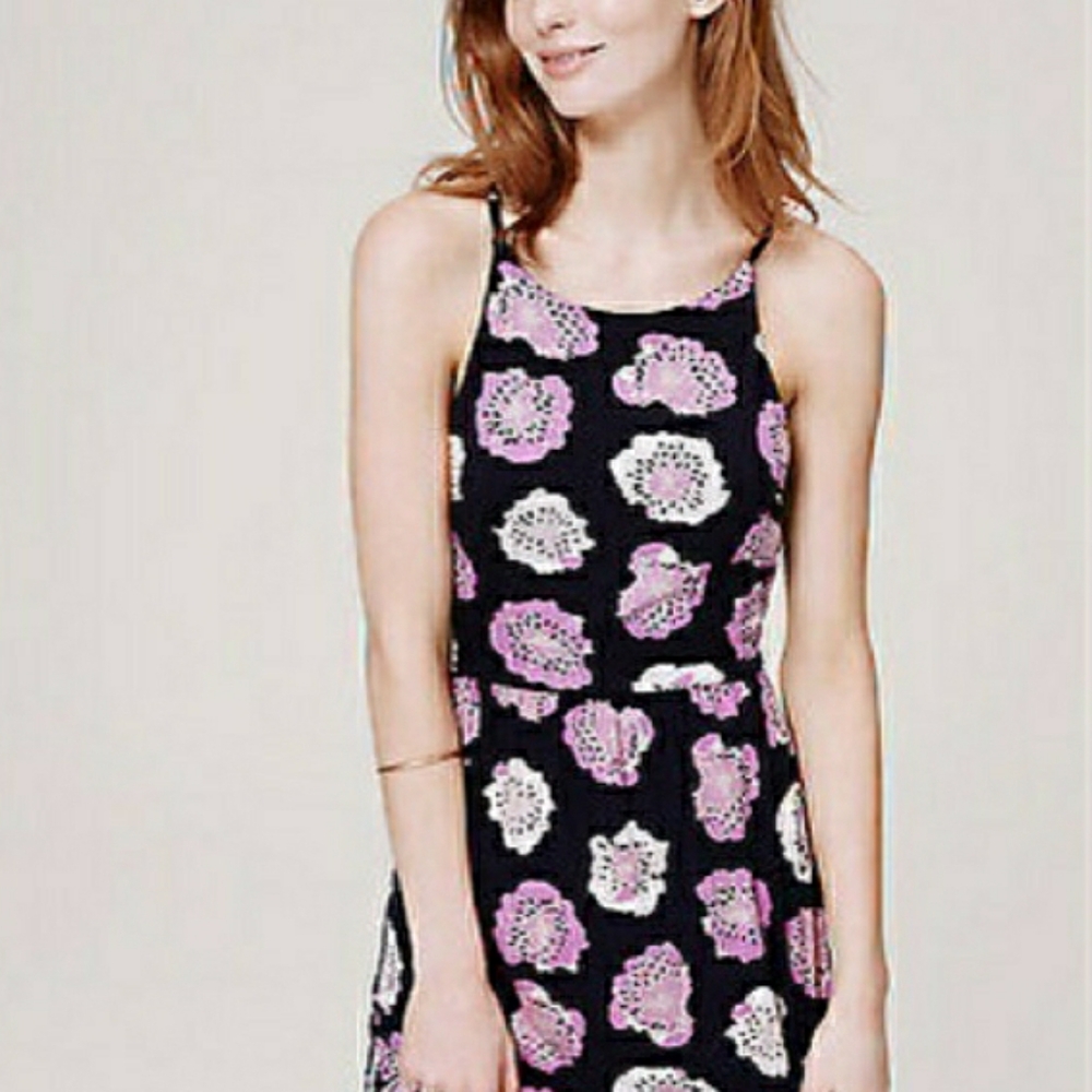 Loft Purple Poppy Maxi Dress